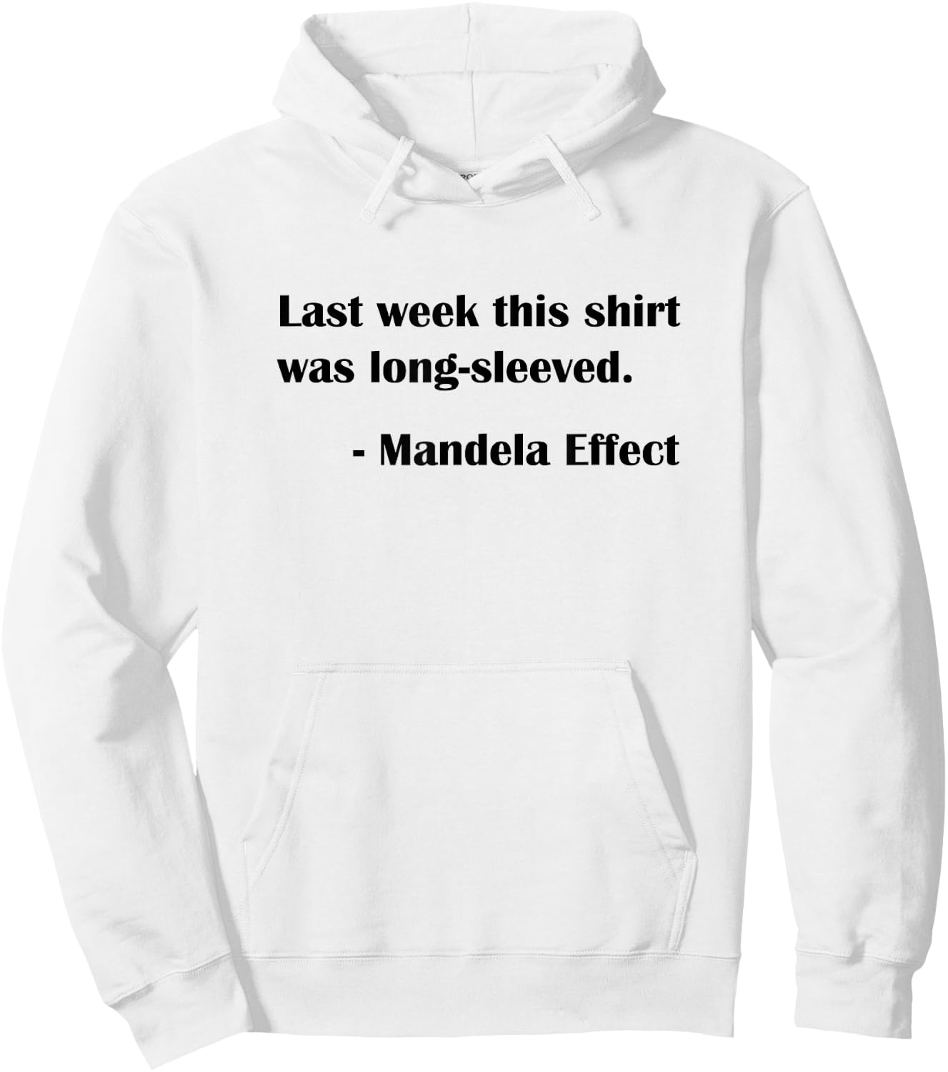 Mandela Effect Affect Funny Time Travel Physics Hoodie - Hoodie | White