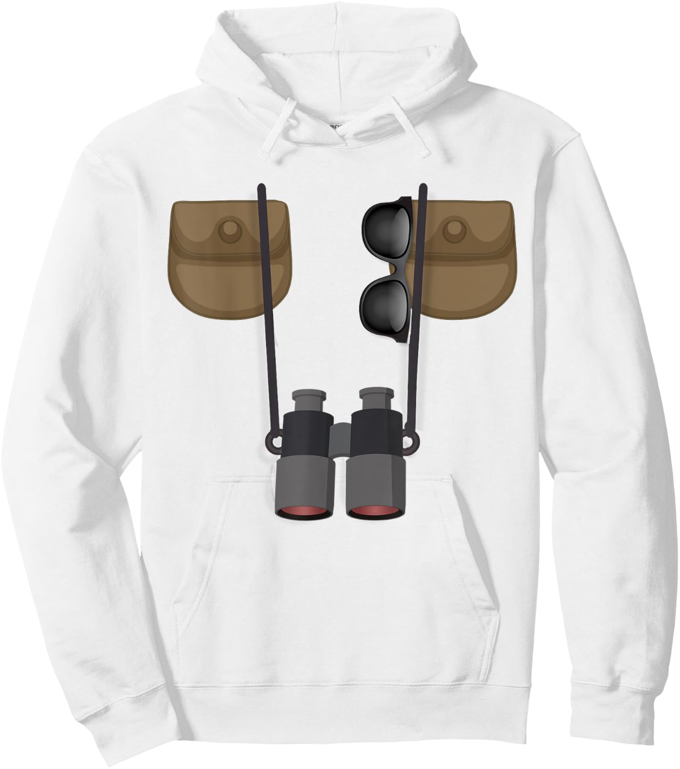 Birdwatcher Ornithologist Jungle Safari Explorer Costume Hoodie - Hoodie | White