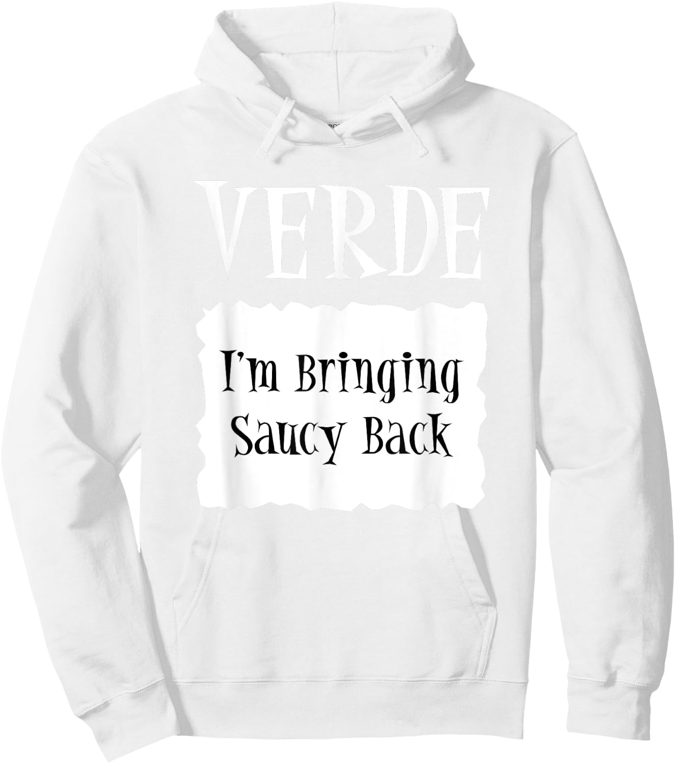 VERDE - Hot Packet Halloween Taco Costume Hoodie - Hoodie | White