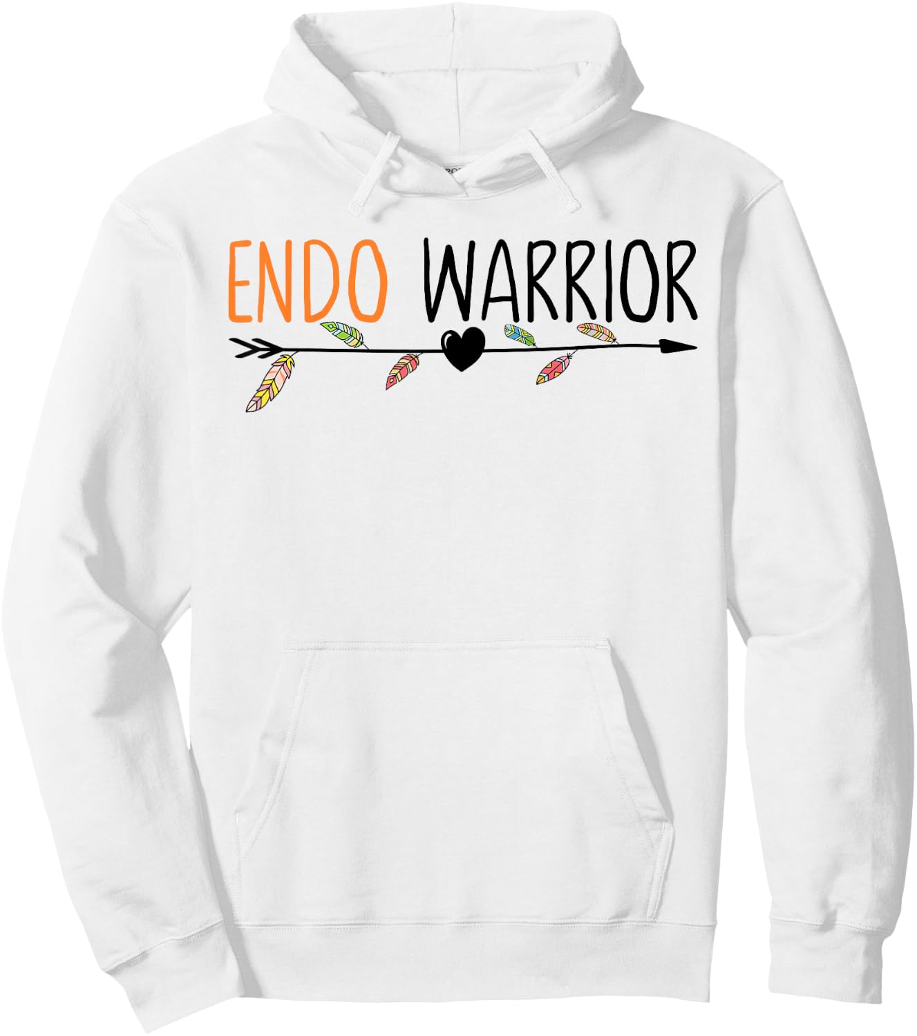 Endo Warrior Shirt Endometriosis Awareness Hoodie - Hoodie | White