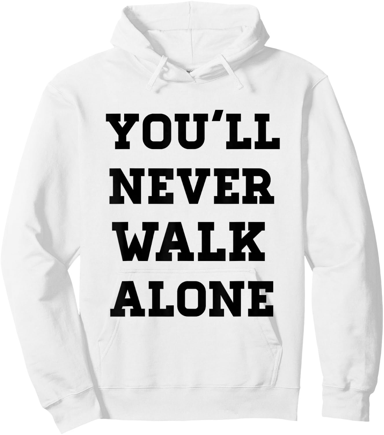 Freedom You'll Never Walk Alone Liverpool -Adults Grey Hoodie - Hoodie | White