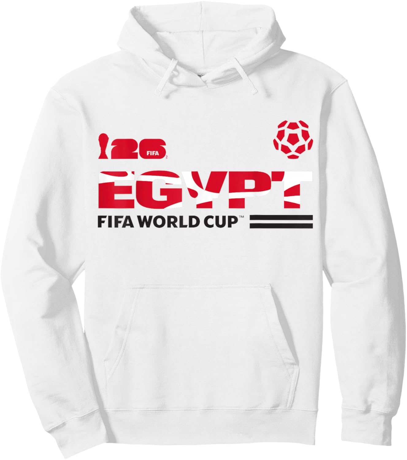 FIFA World CUP26 Qualifier Egypt Hoodie - Hoodie | White