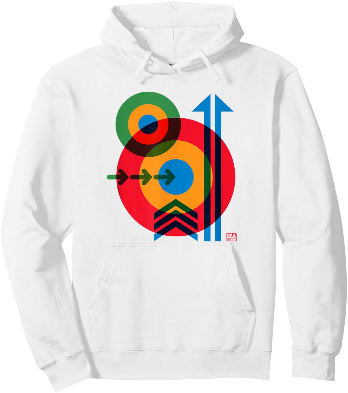 Vintage Mod Target 60s Hoodie - Hoodie | White