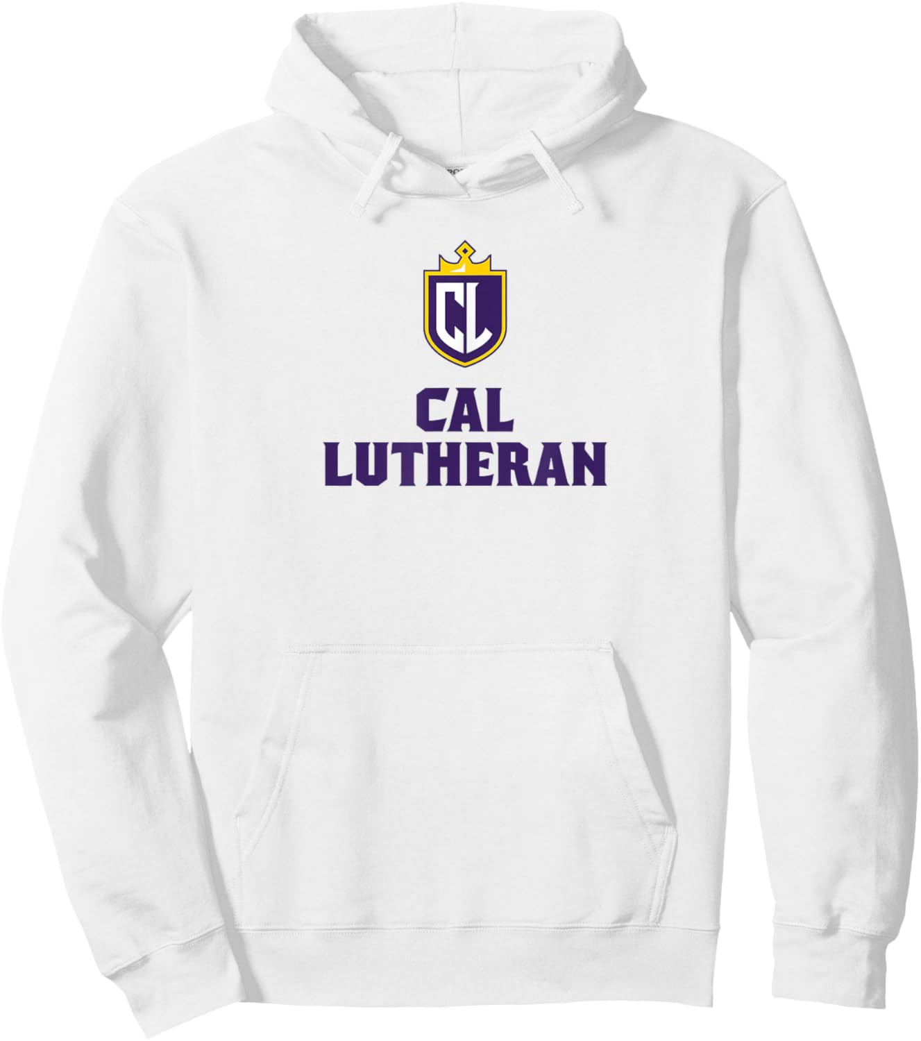 California Lutheran University Kingsmen Primary Logo Hoodie - Hoodie | White