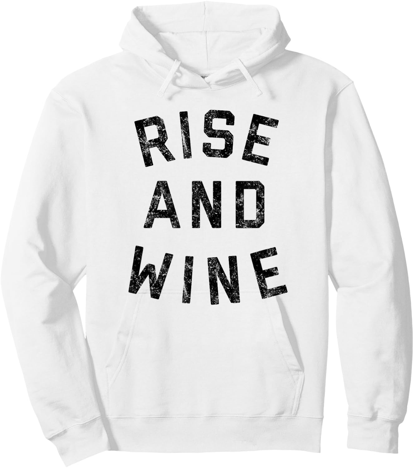 Rise and Wine Shirt Hoodie - Hoodie | White
