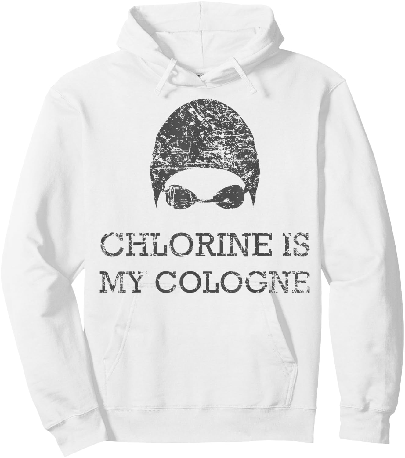 Chlorine is My Cologne Funny Swim Swimming Shirt Gift Hoodie - Hoodie | White