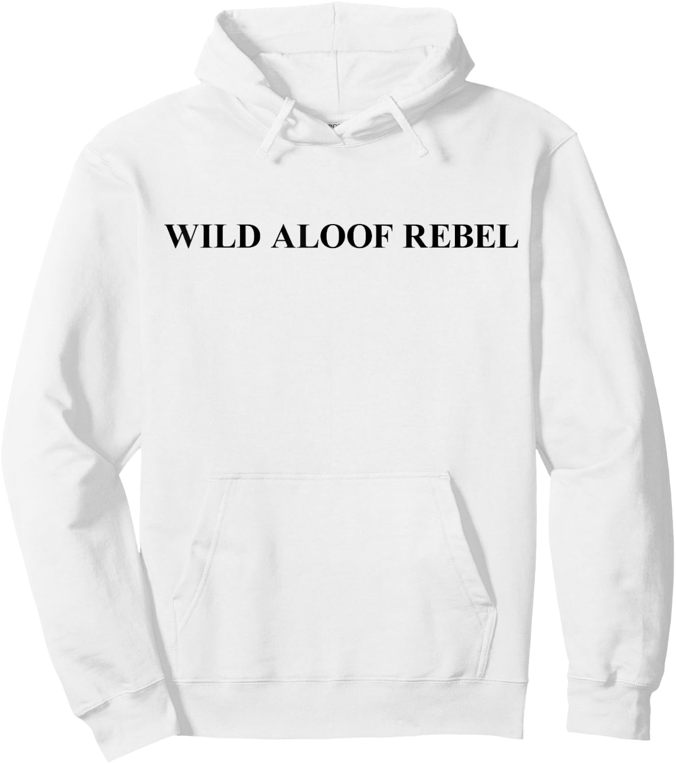 Wild Aloof Rebel Hoodie - Hoodie | White
