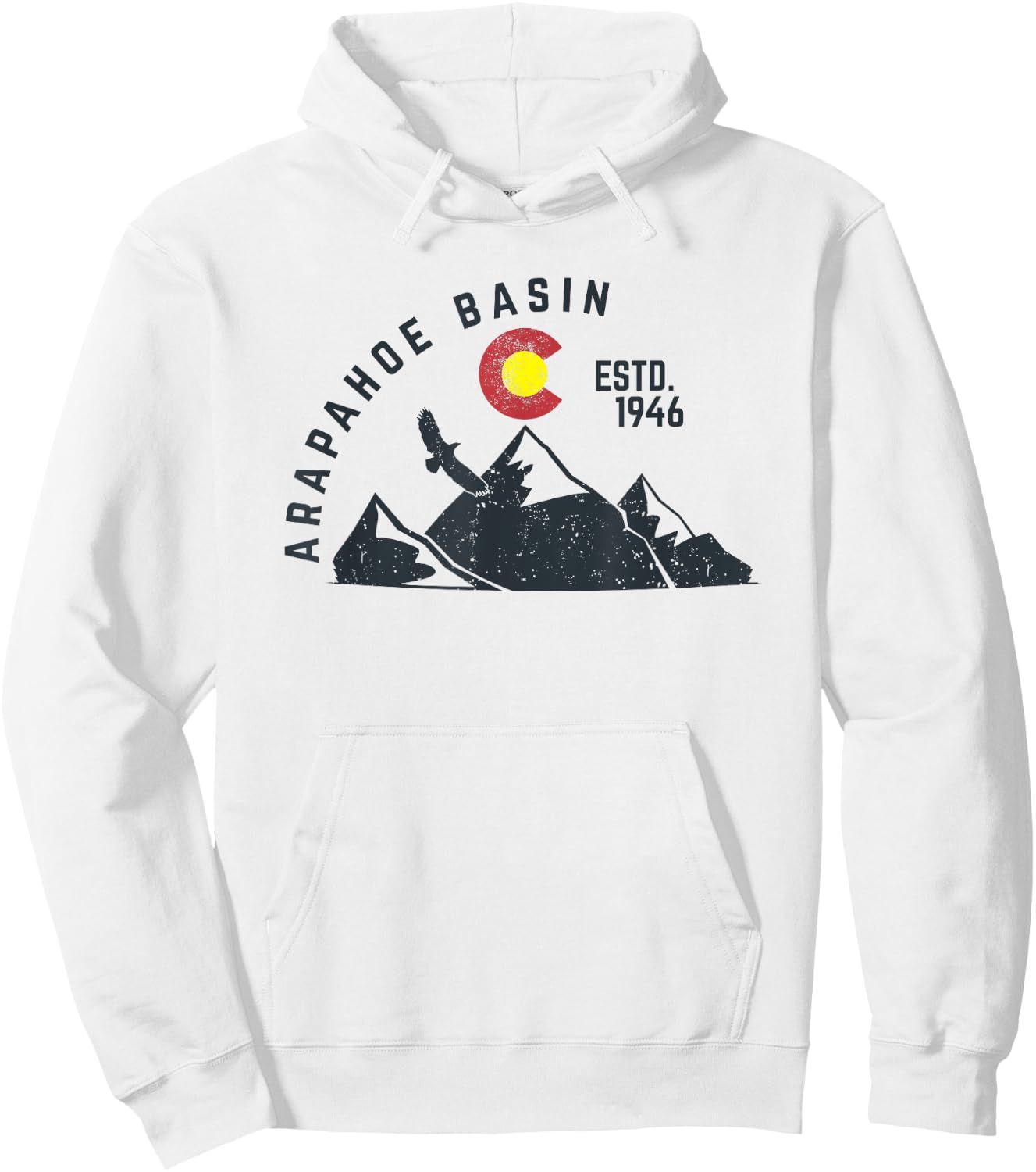 Arapahoe Basin Established 1946 Colorado Gift Hoodie - Hoodie | White
