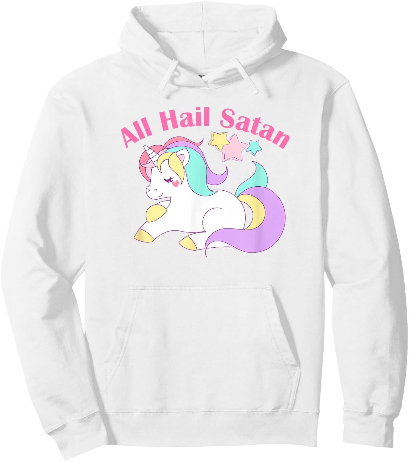 Pastel Goth Shirt Kawaii Unicorn Death Metal Hoodie - Hoodie | White
