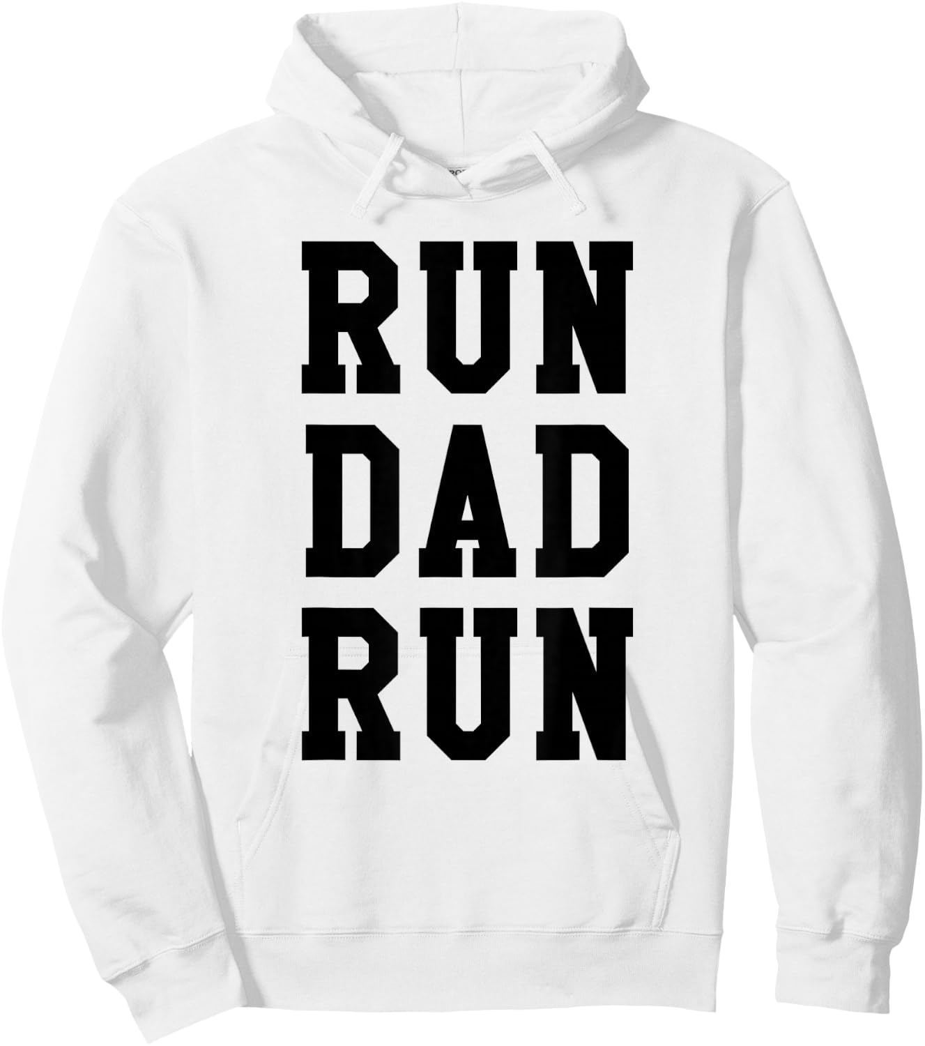 Funny Run Dad Marathon 5k Family Race Day Gift Hoodie - Hoodie | White