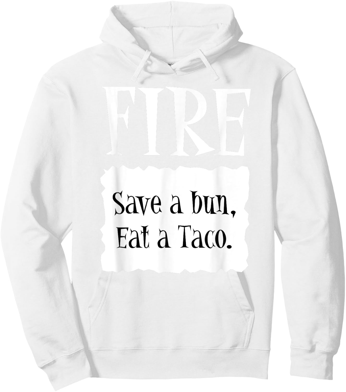 FIRE - Hot Packet Halloween Taco Costume Hoodie - Hoodie | White