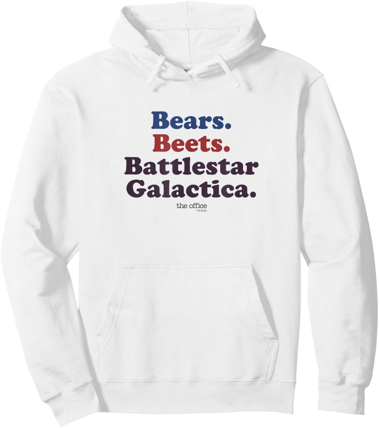 The Office Bears. Beets. Battlestar Galactica Hoodie - Hoodie | White