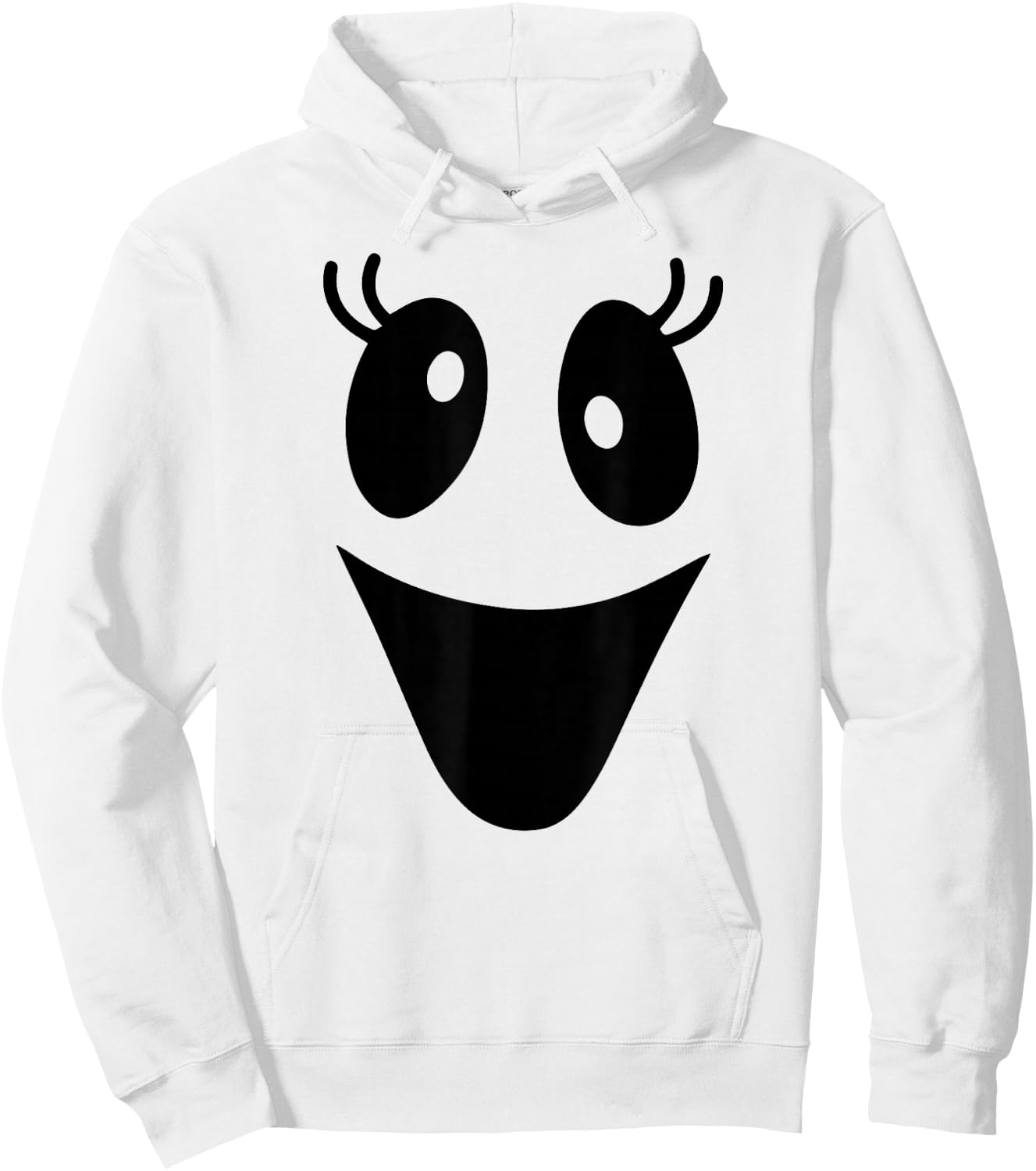 Cute Female Ghost Face Outfit for Halloween Costumes Hoodie - Hoodie | White