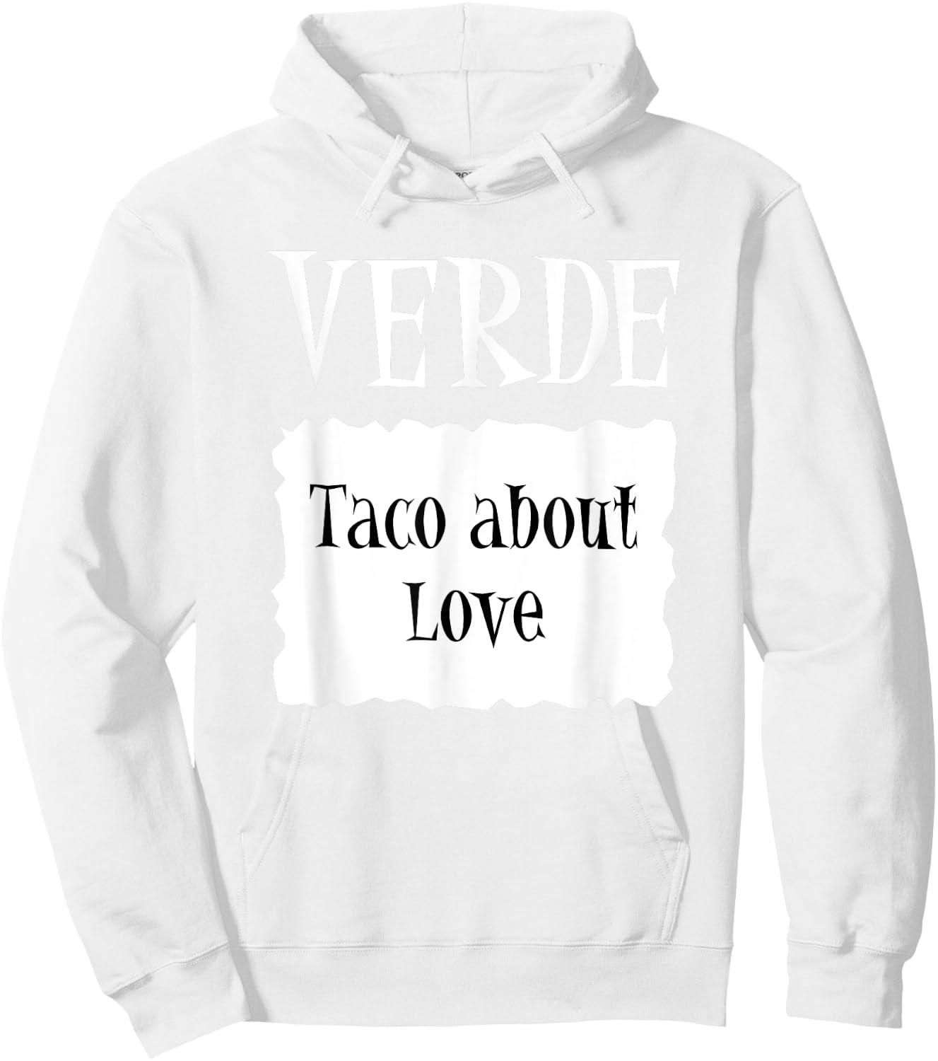 VERDE - Hot Packet Halloween Taco Costume Hoodie - Hoodie | White