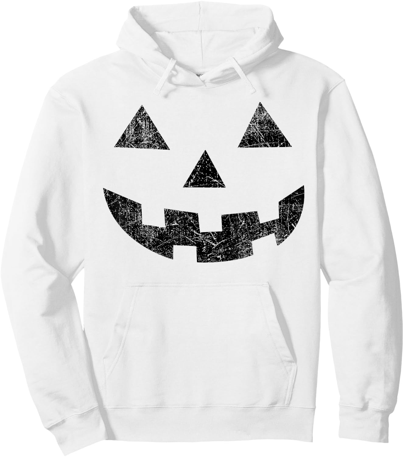 Vintage Jack O Lantern Pumpkin Face Halloween Costume Hoodie - Hoodie | White