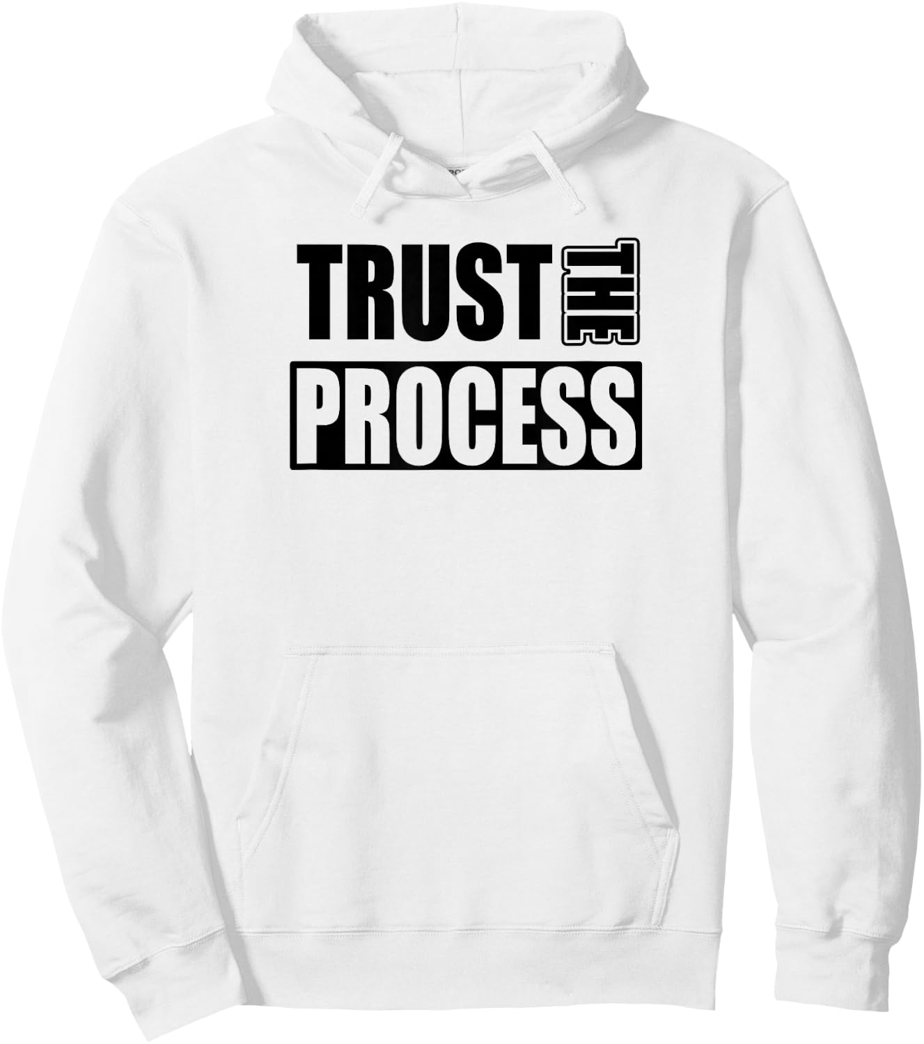 TRUST THE PROCESS C604 Gym T Shirt Workout Fitness MMA Hoodie - Hoodie | White