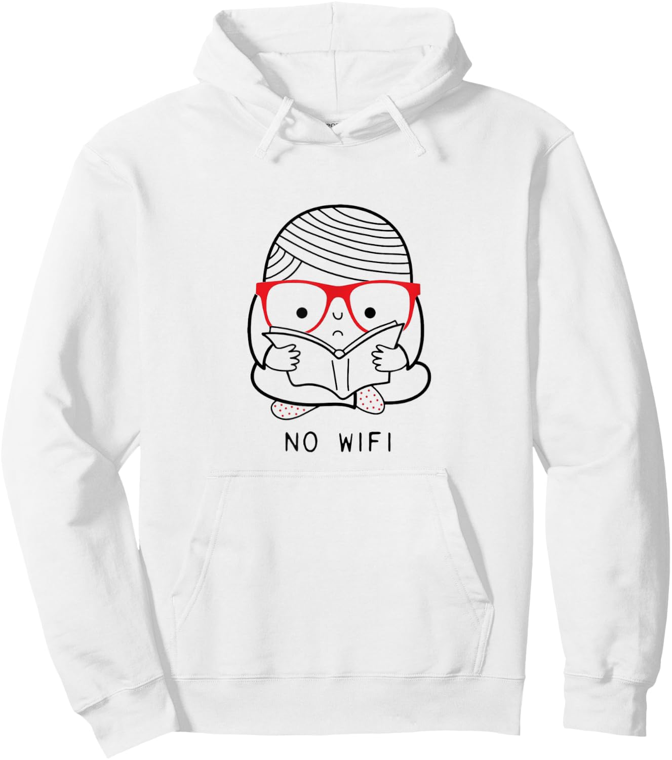 No Wifi Hoodie - Hoodie | White