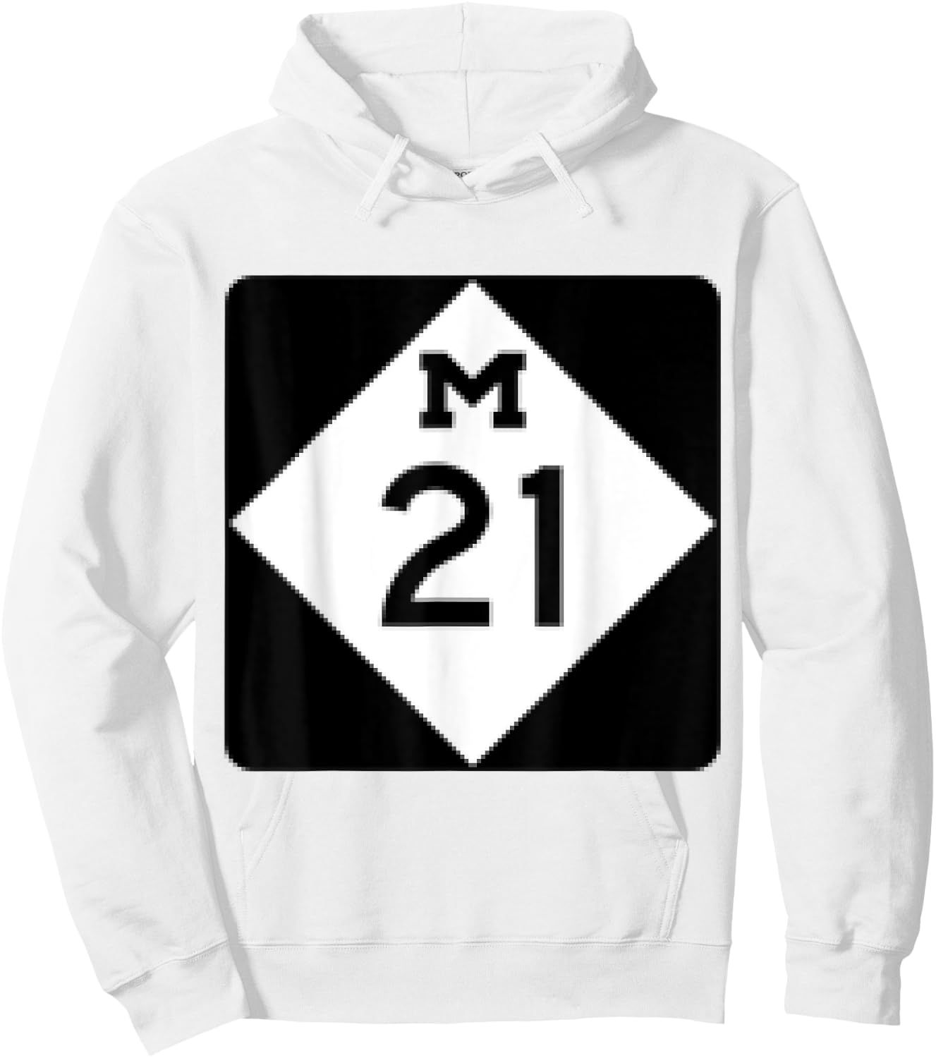 M21 Michigan Highway Hoodie - Hoodie | White