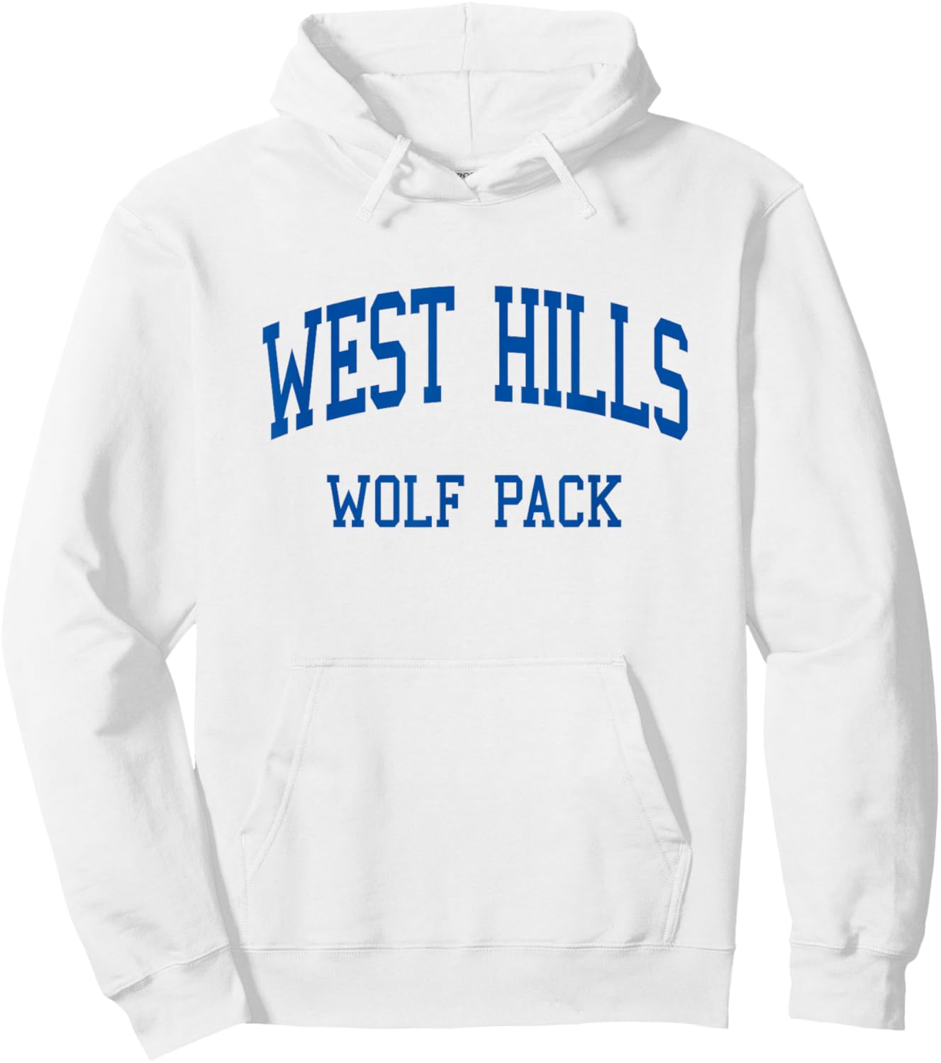 West Hills High School HS Santee CA Retro Hoodie - Hoodie | White