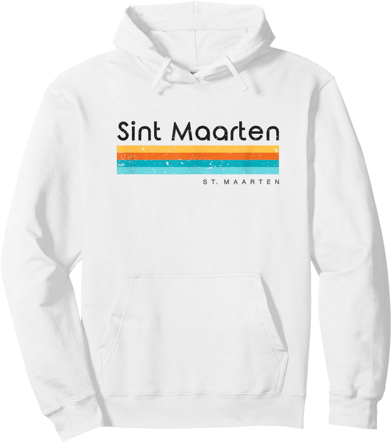 Vintage Sint Maarten Retro Design Hoodie - Hoodie | White