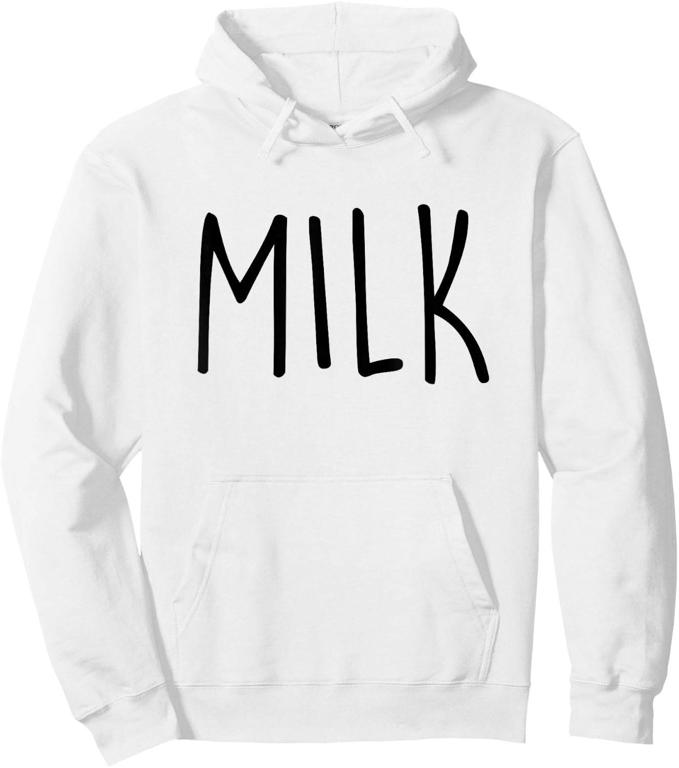 Funny Milk Adult Kids Men Women Milk Costume Hoodie - Hoodie | White
