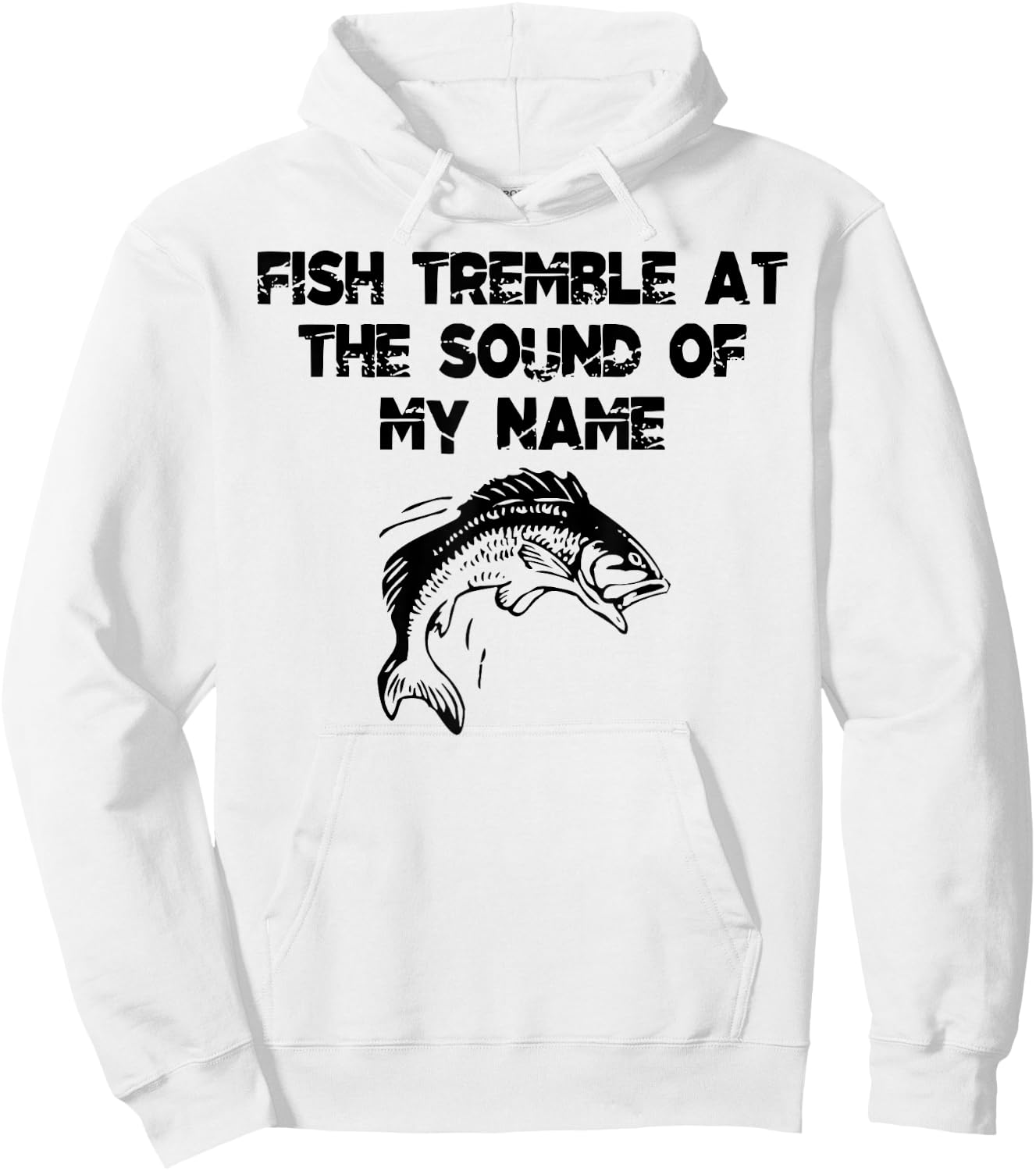 Fish Tremble At The Sound Of My Name Hoodie - Hoodie | White