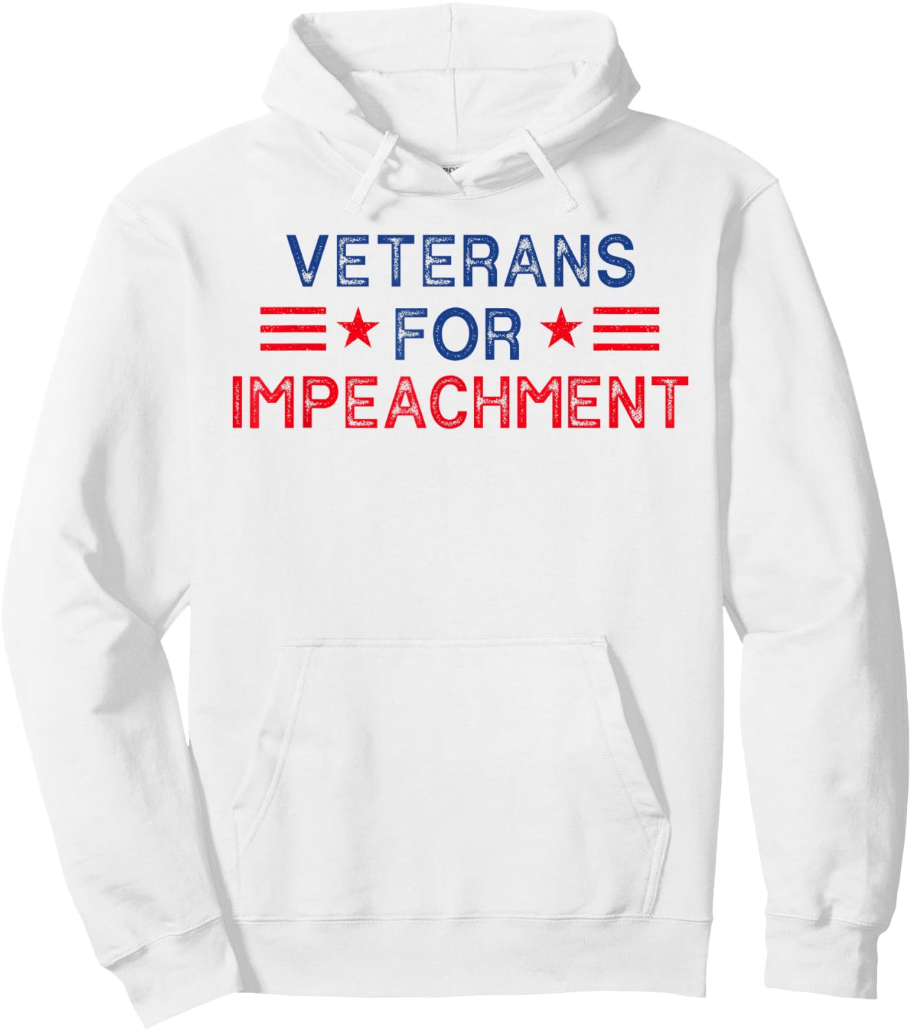 Veterans For Impeachment Vintage Hoodie - Hoodie | White