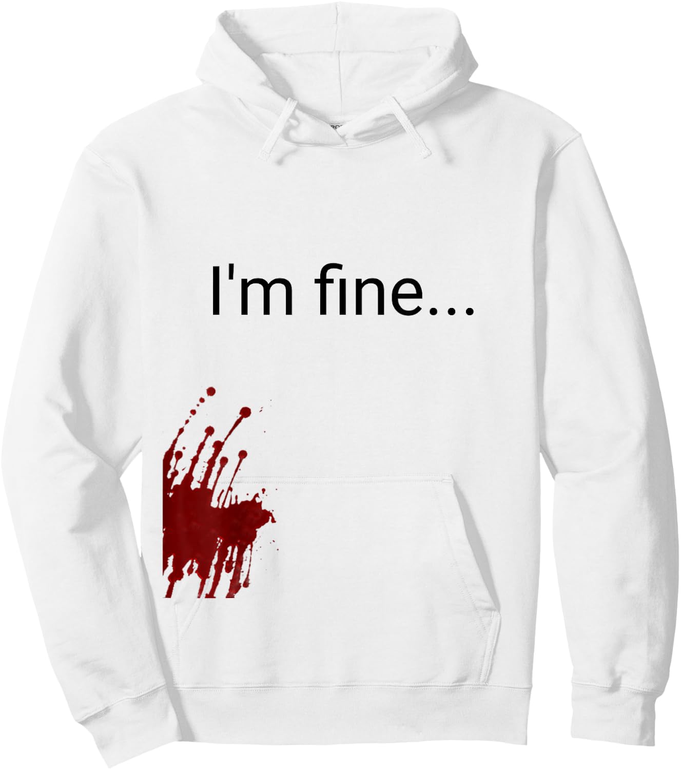 Halloween Zombie victim costume t Shirt men women Hoodie - Hoodie | White