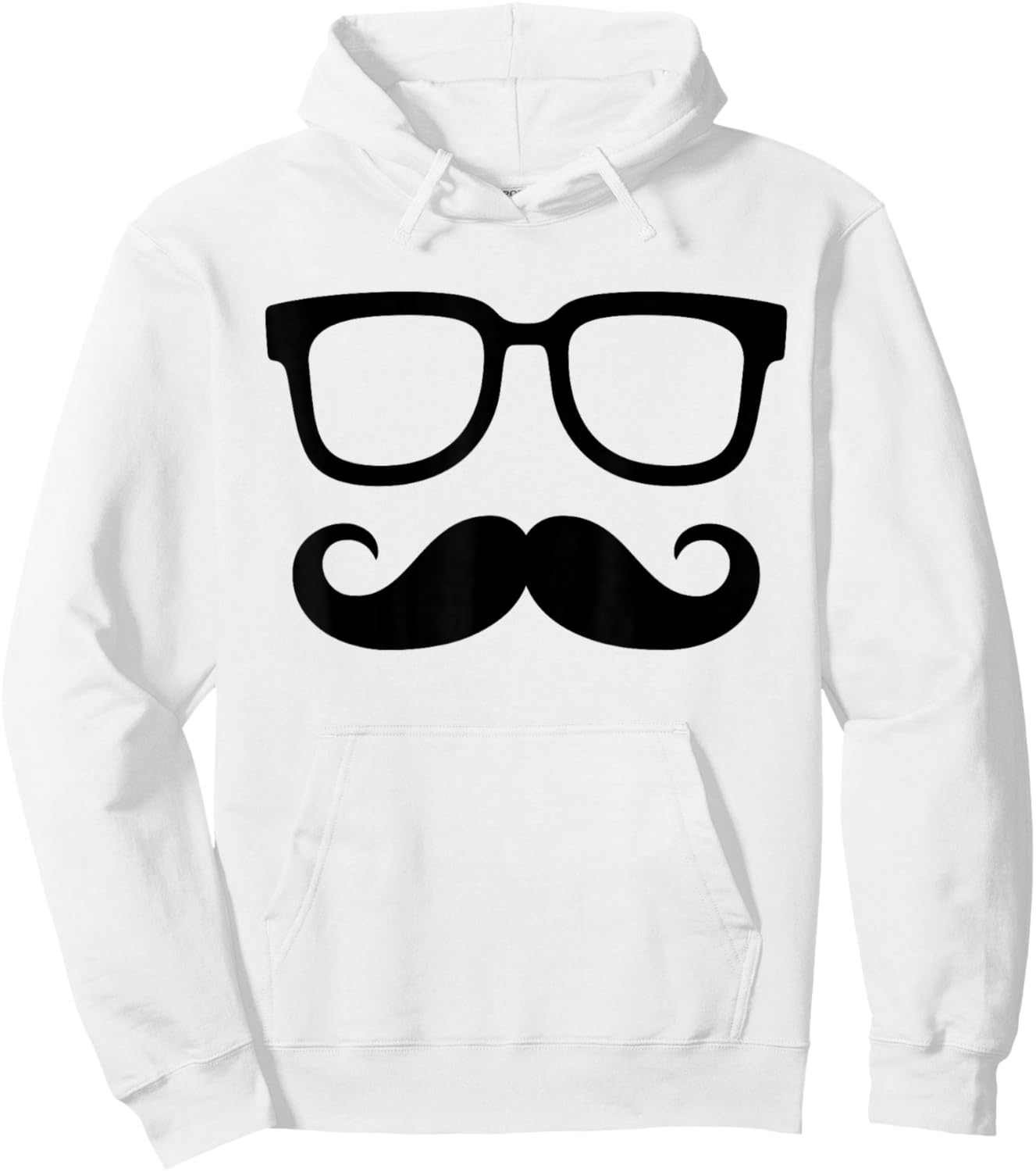 Pink Mustache Glasses Shirts Hoodie - Hoodie | White