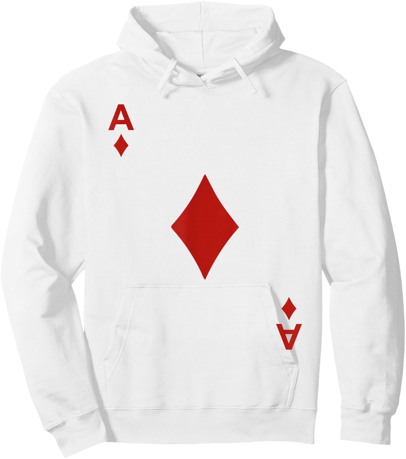 Ace of Diamond Blackjack Cards Poker 21 A Shirt Hoodie - Hoodie | White