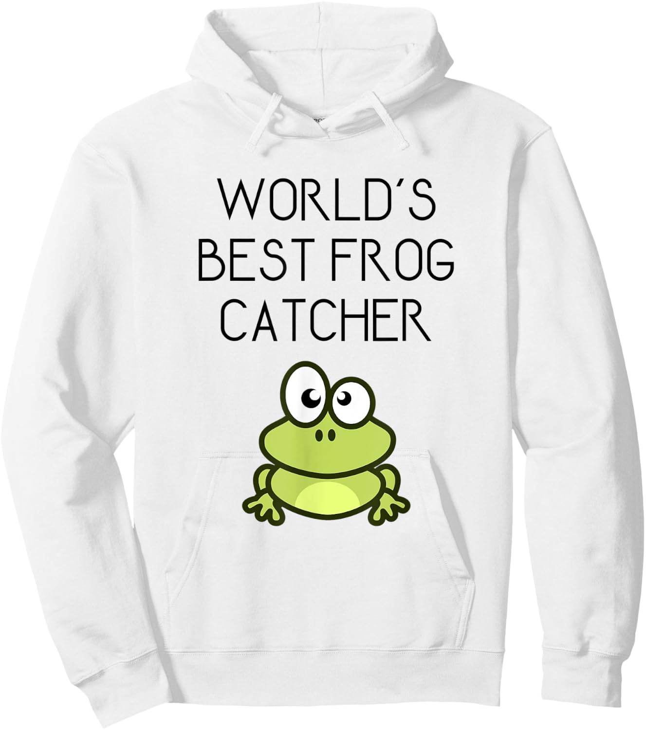 Funny Worlds Best Frog Catcher Gift Hoodie - Hoodie | White