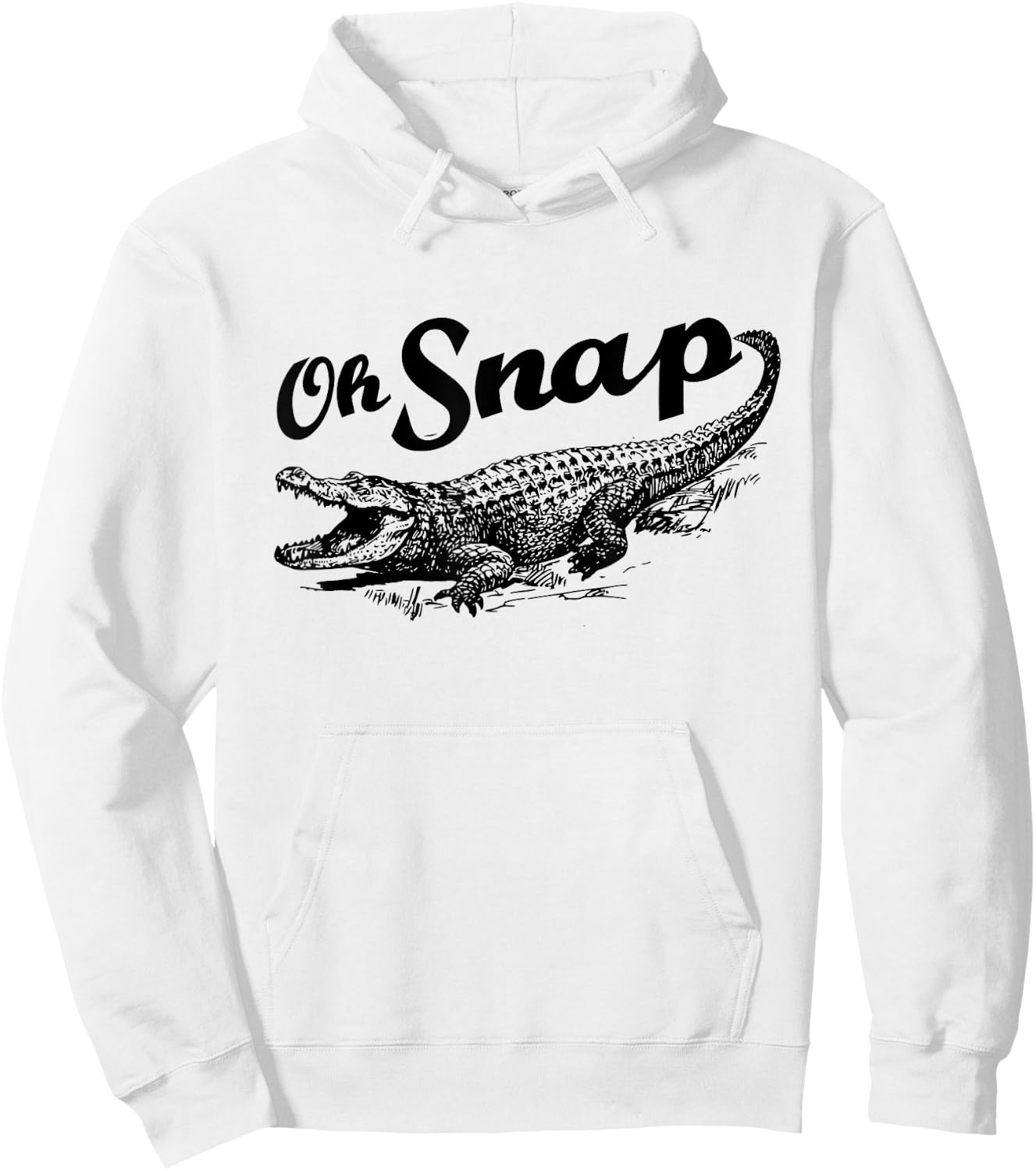 Funny Alligator Crocodile Gator - Oh Snap Hoodie - Hoodie | White