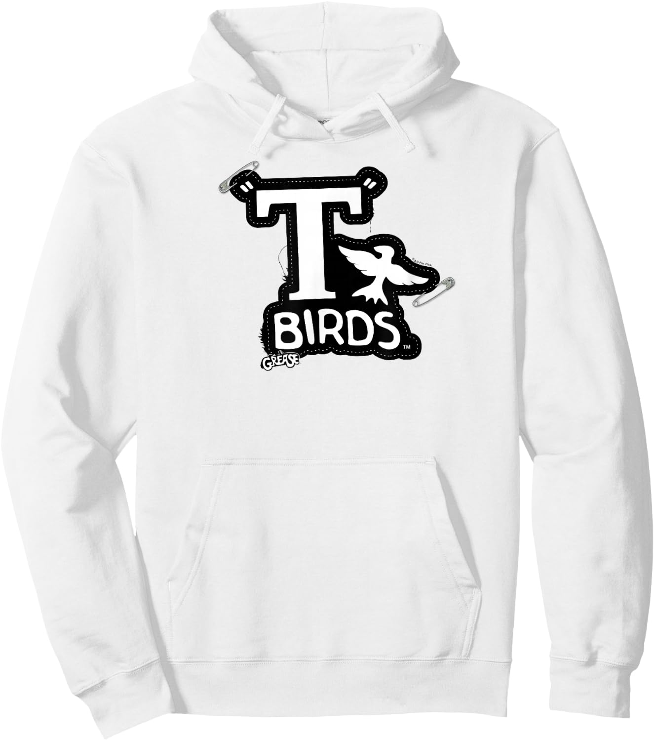 Grease T-Birds Patch Hoodie - Hoodie | White
