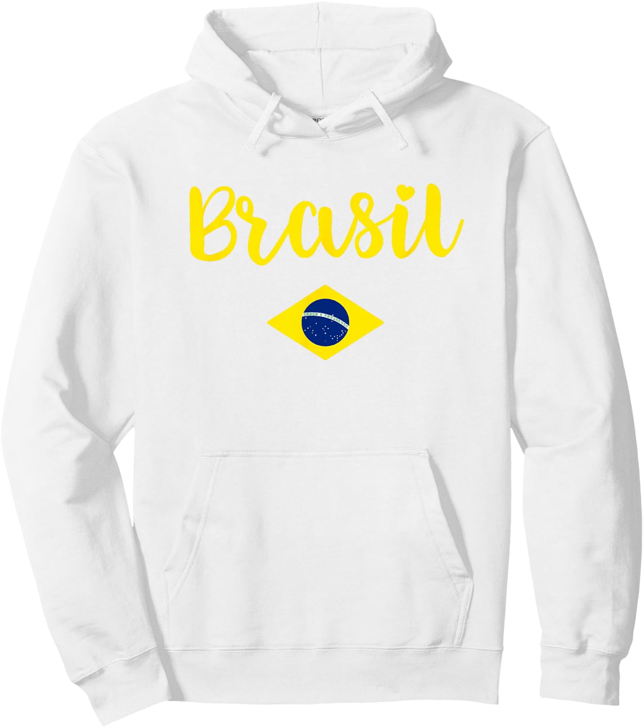Brazilian Flag Brazil Souvenir Girls Women Kids Brasil Hoodie - Hoodie | White