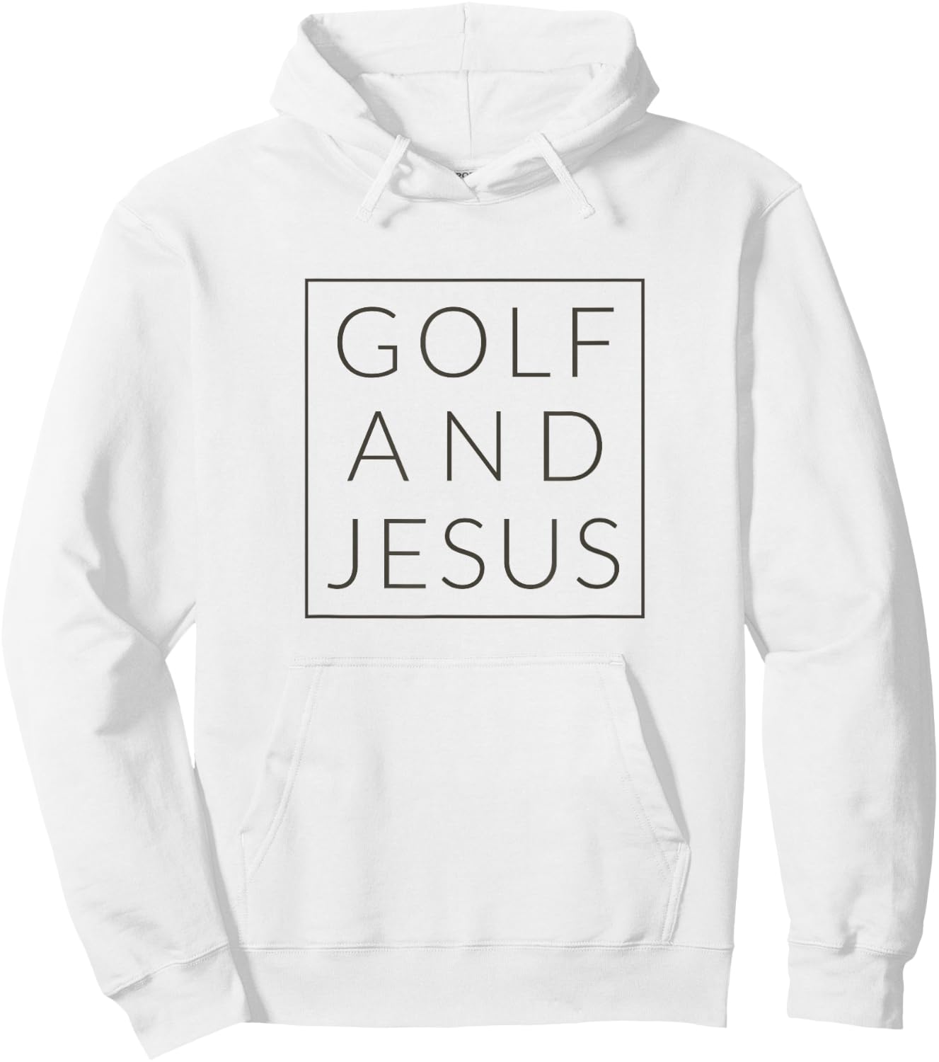 Golf and Jesus, Christian Golfer Fun Golfing Sport Hoodie - Hoodie | White