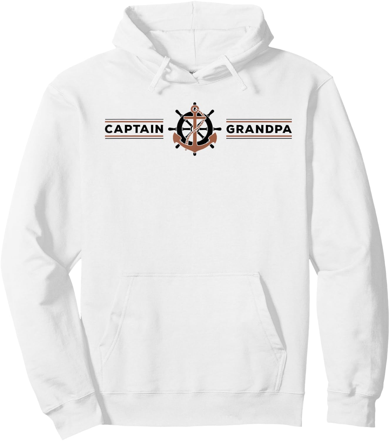 JK Family Bootfahren Design Men's Nautical Grandfather Grandchild , Grey, Small, Short Sleeve Hoodie - Hoodie | White