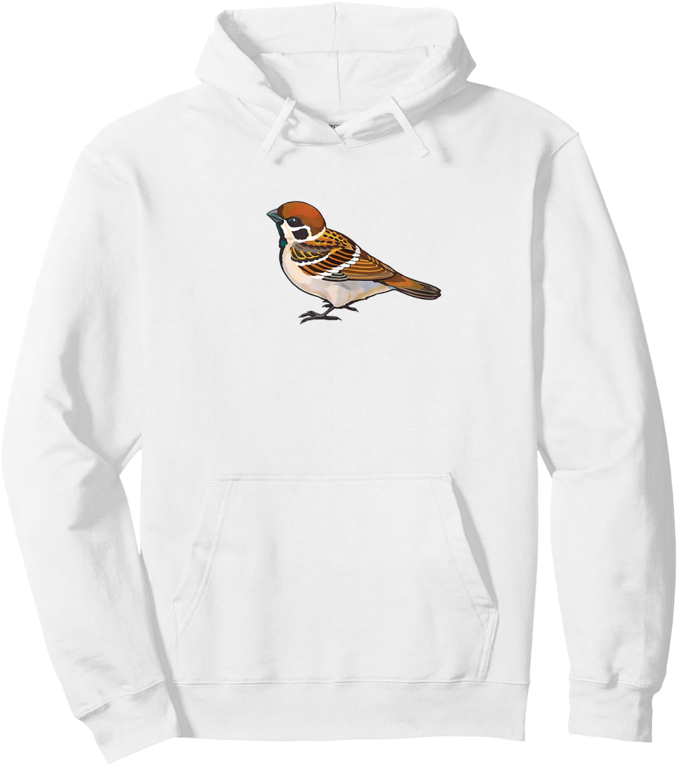 House Sparrow Bird T Shirt Art Style Hoodie - Hoodie | White
