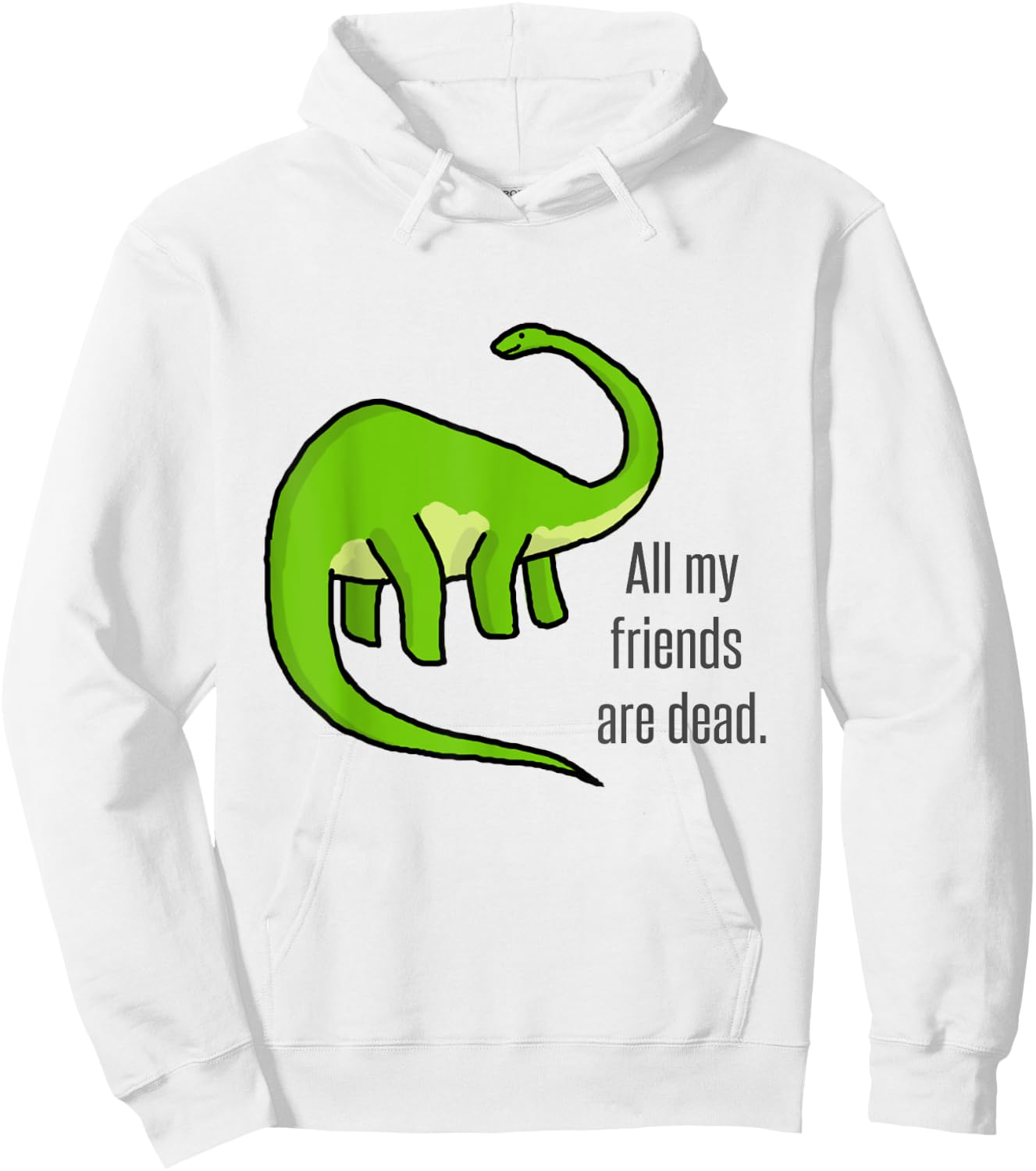 Dinosaur jokes - Funny Vintage All my friends are dead art Hoodie - Hoodie | White
