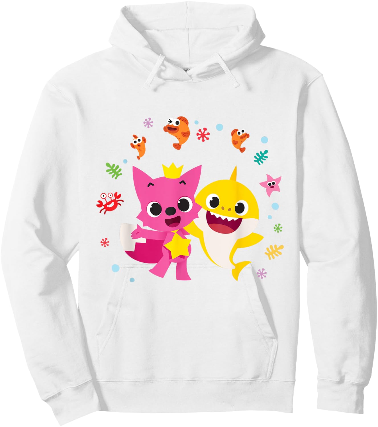 Pinkfong and Baby Shark Hoodie - Hoodie | White