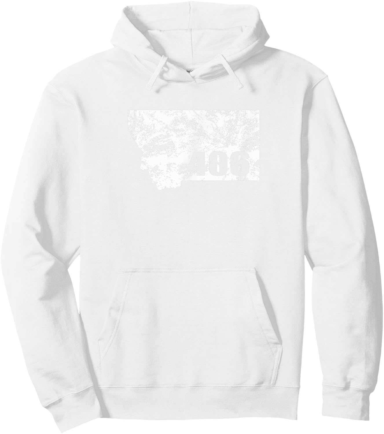 Vintage Montana Retro Montana Gift 406 Hoodie - Hoodie | White