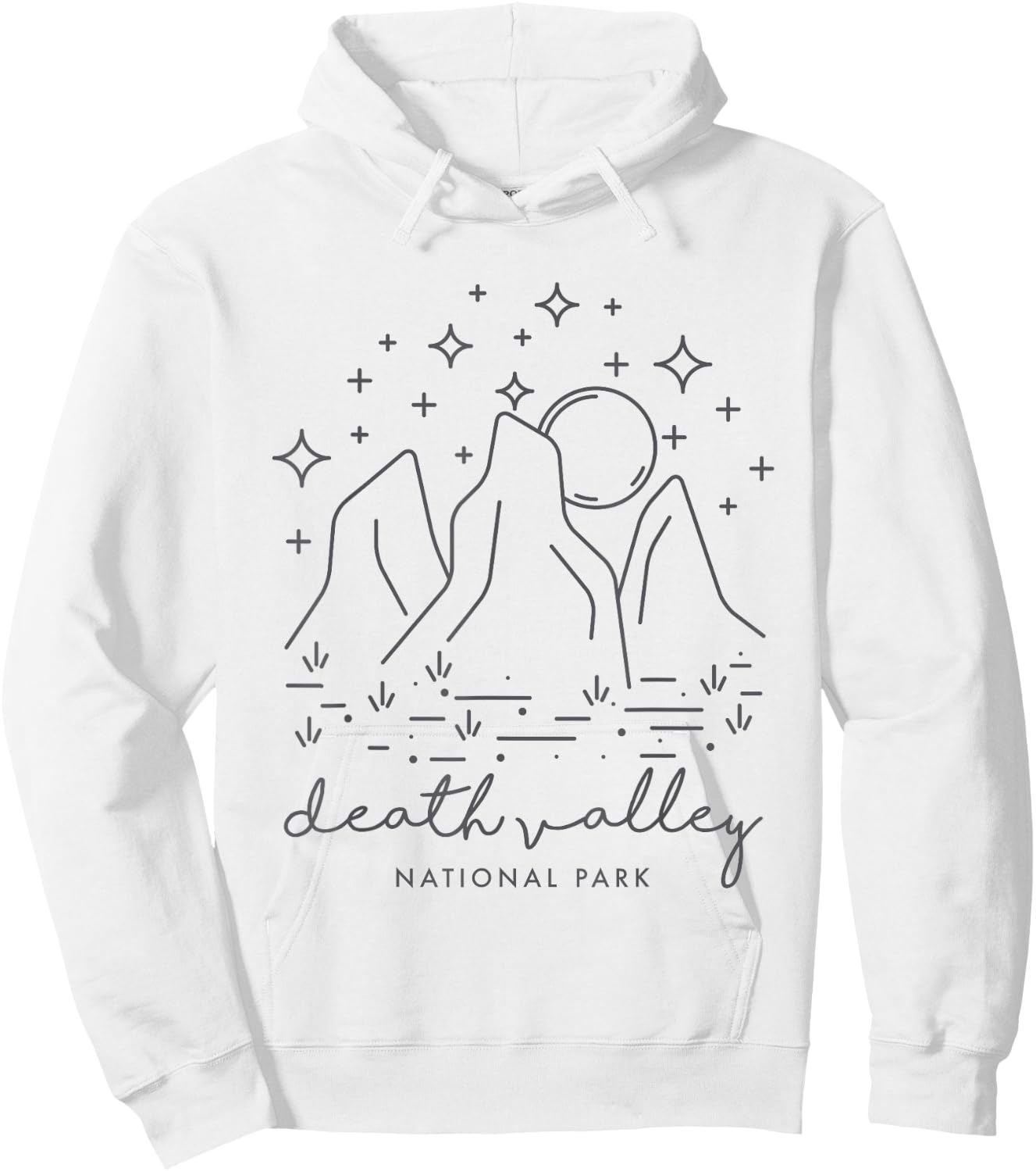 Death Valley National Park Cool Vintage Desert Souvenir Hoodie - Hoodie | White