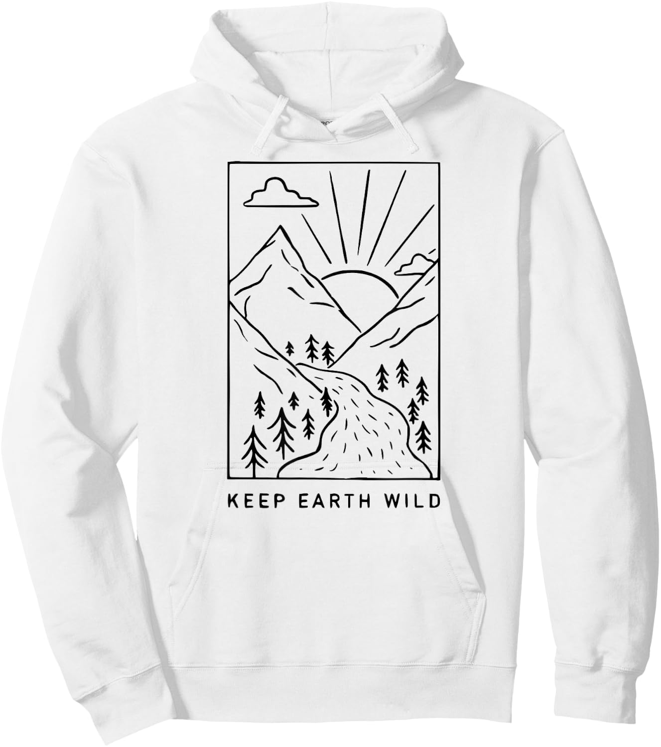 Keep Earth Wild T Shirt Nature Lover Funny Hoodie - Hoodie | White