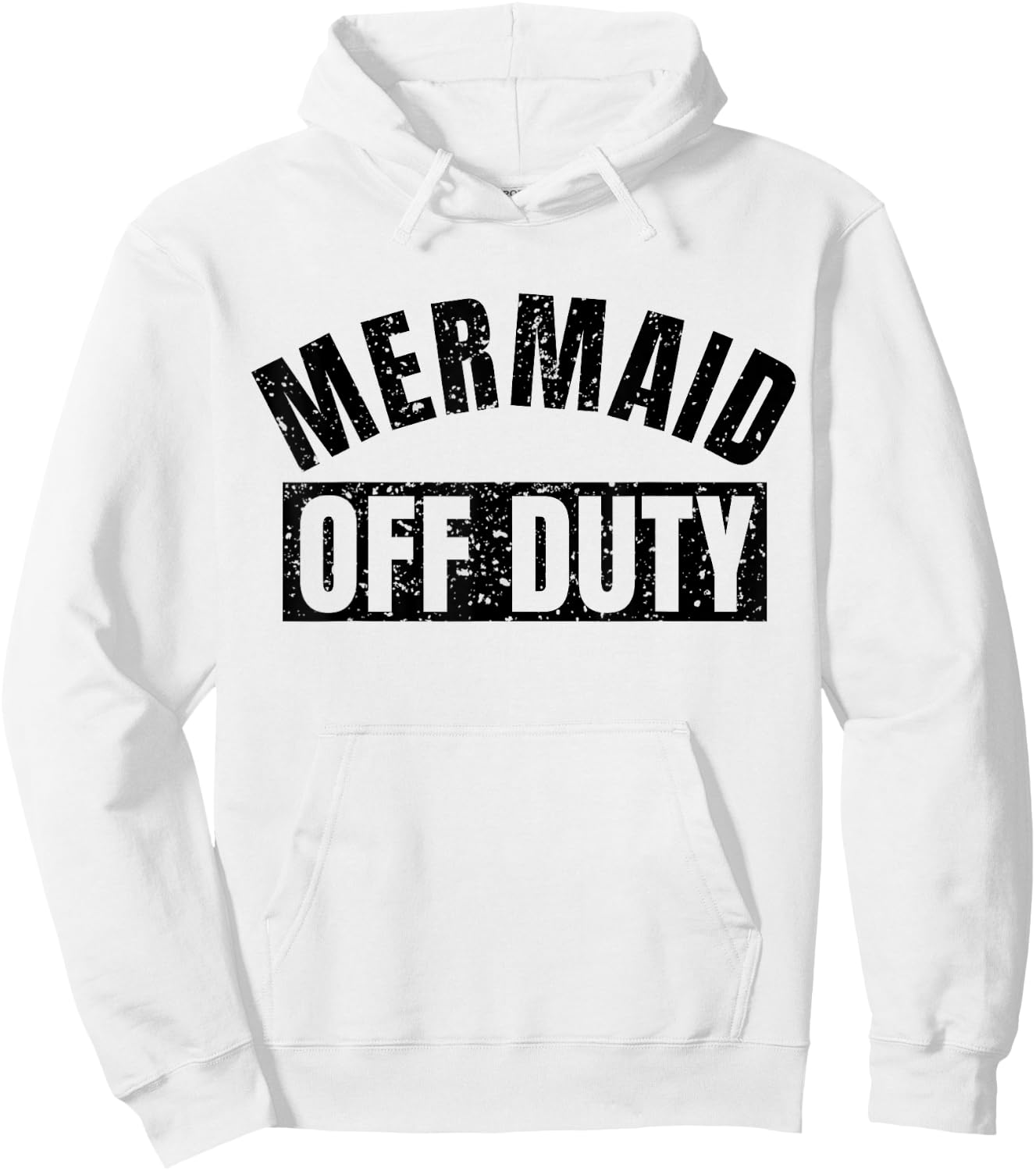 Mermaid Off Duty T Shirt Hoodie - Hoodie | White