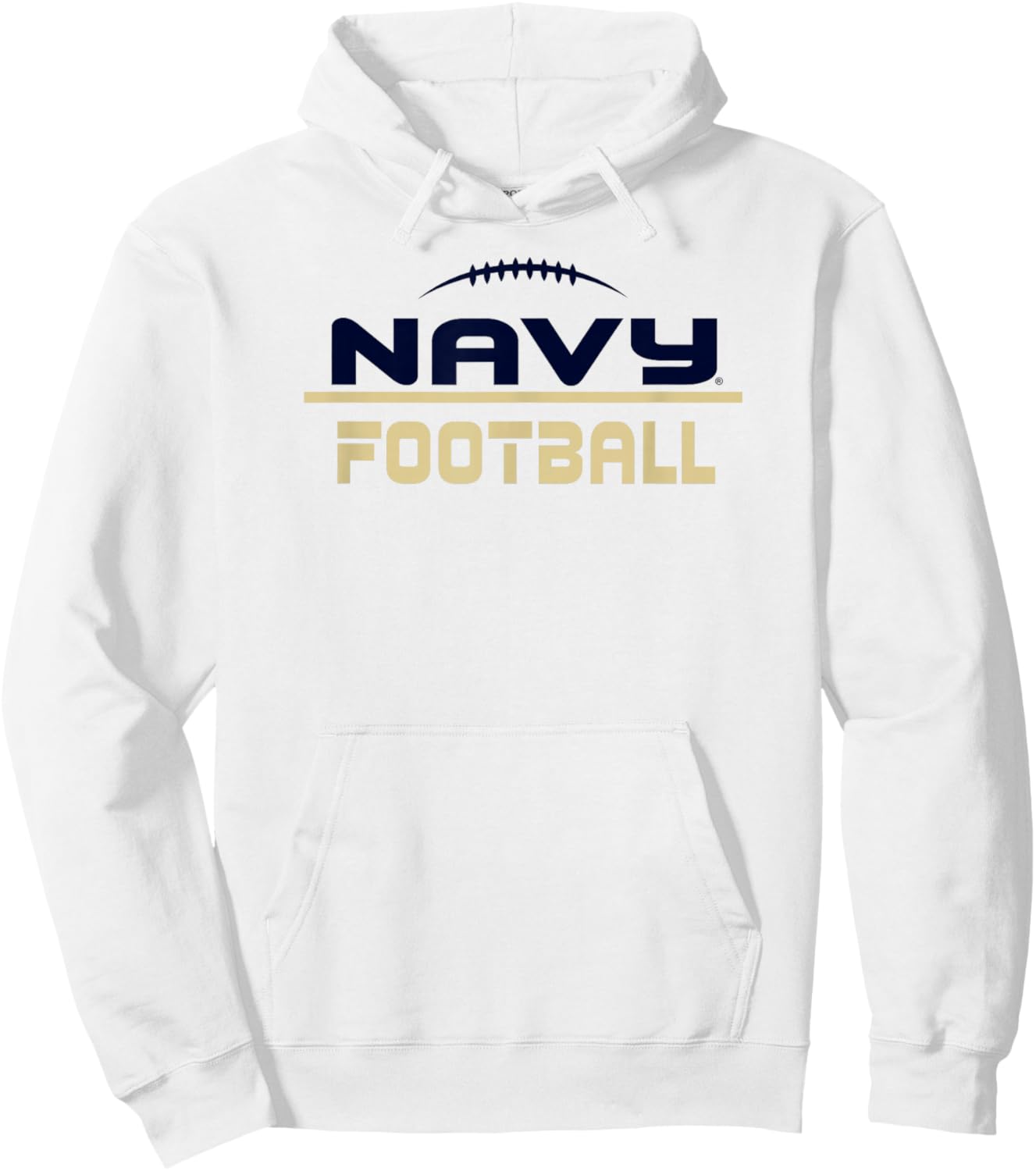 Navy Midshipmen Football Scramble White Officially Licensed Hoodie - Hoodie | White