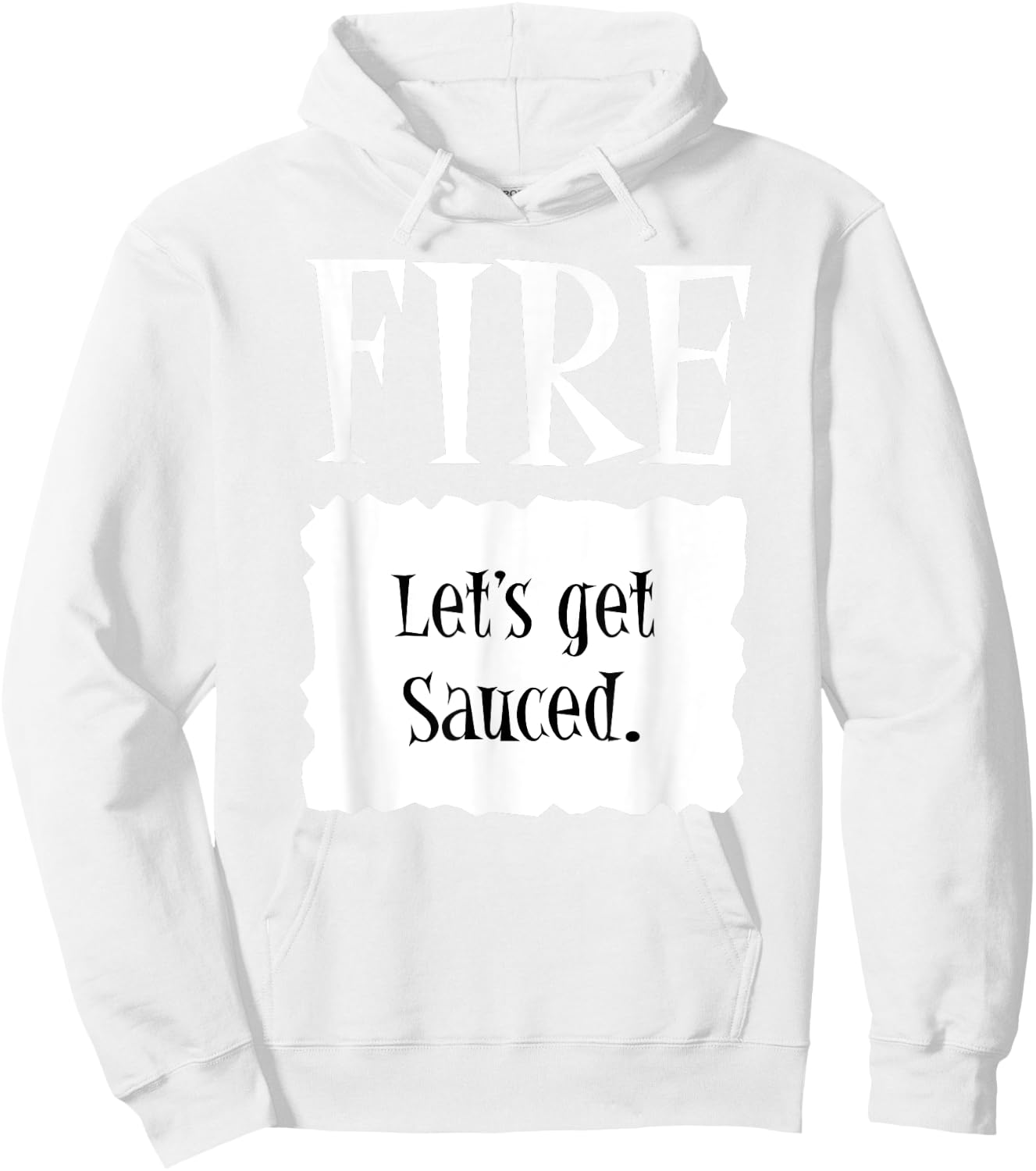 FIRE - Hot Packet Halloween Taco Costume Hoodie - Hoodie | White
