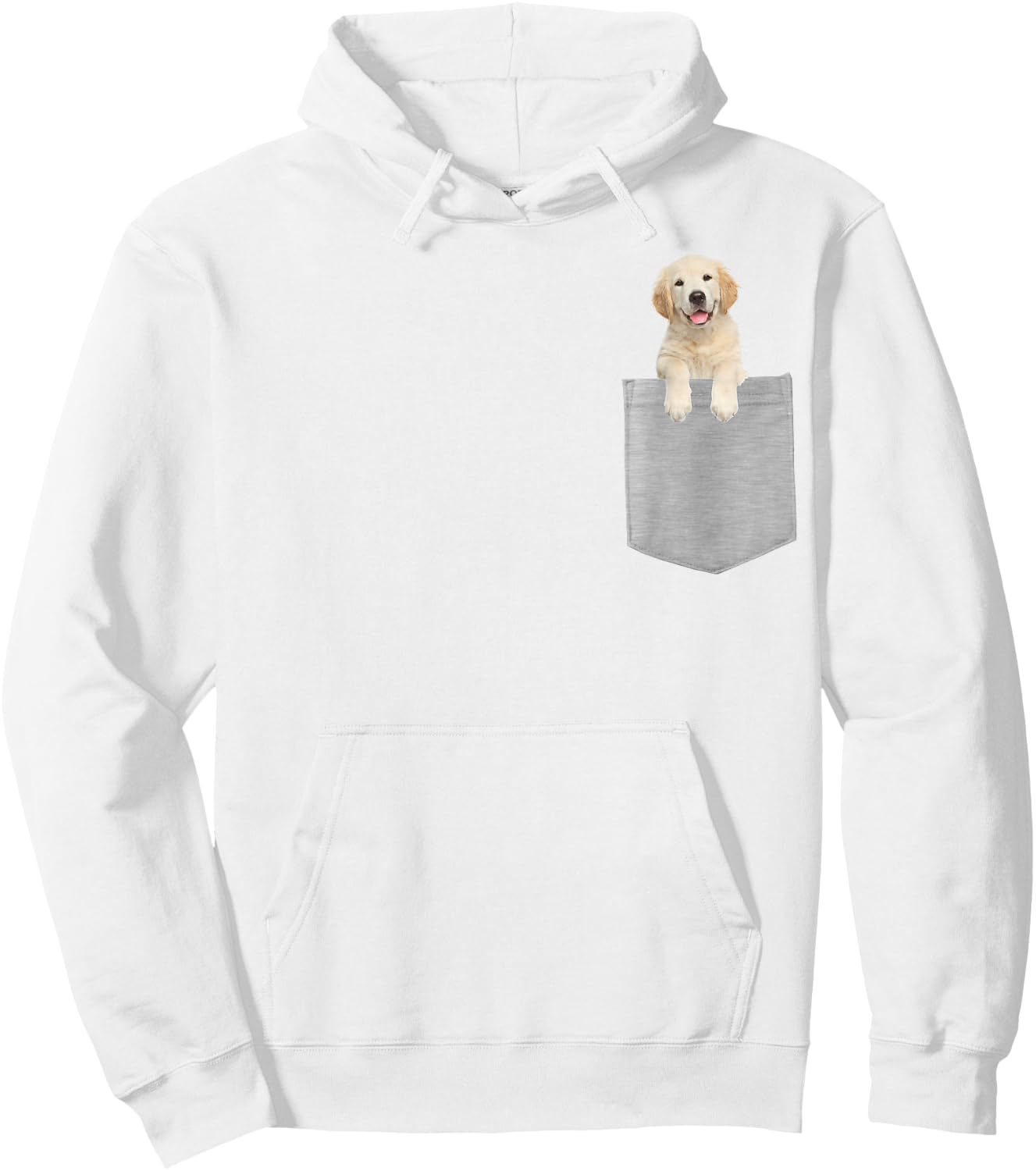 Dog in Your Pocket Golden Retriever puppy Hoodie - Hoodie | White