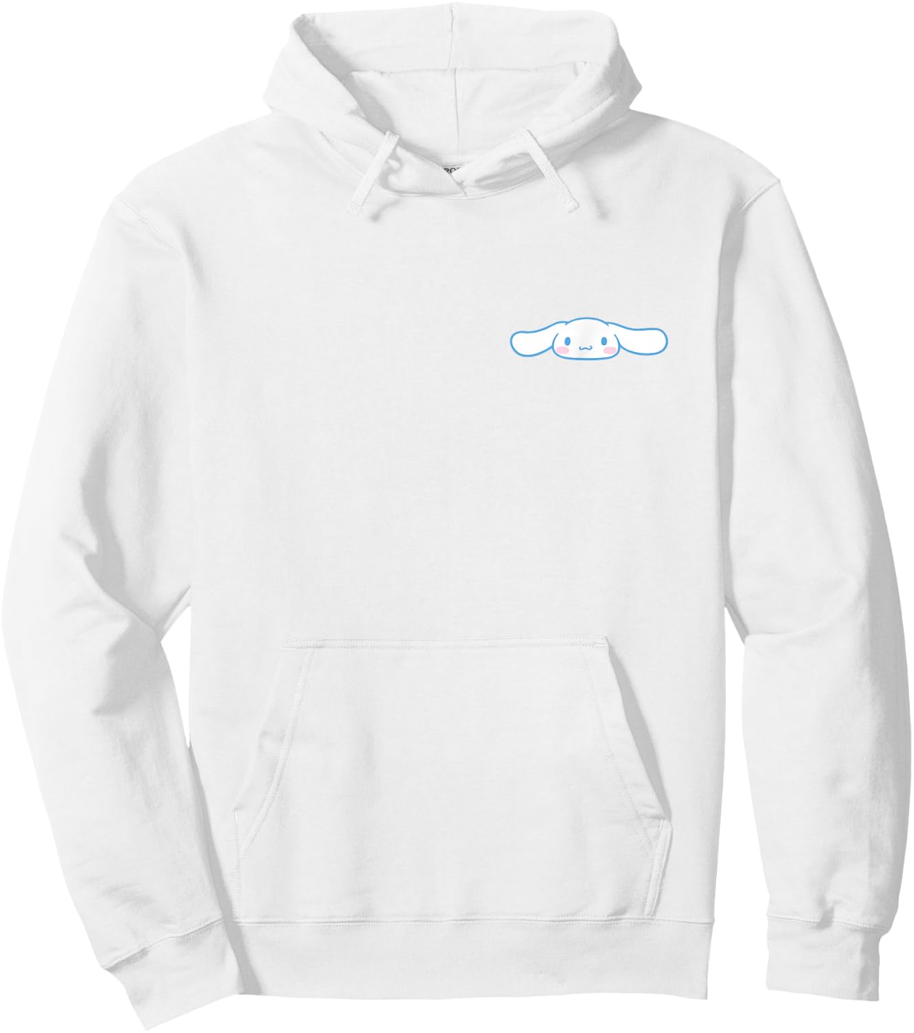 Cinnamoroll Front and Back Logo Shirt Hoodie - Hoodie | White