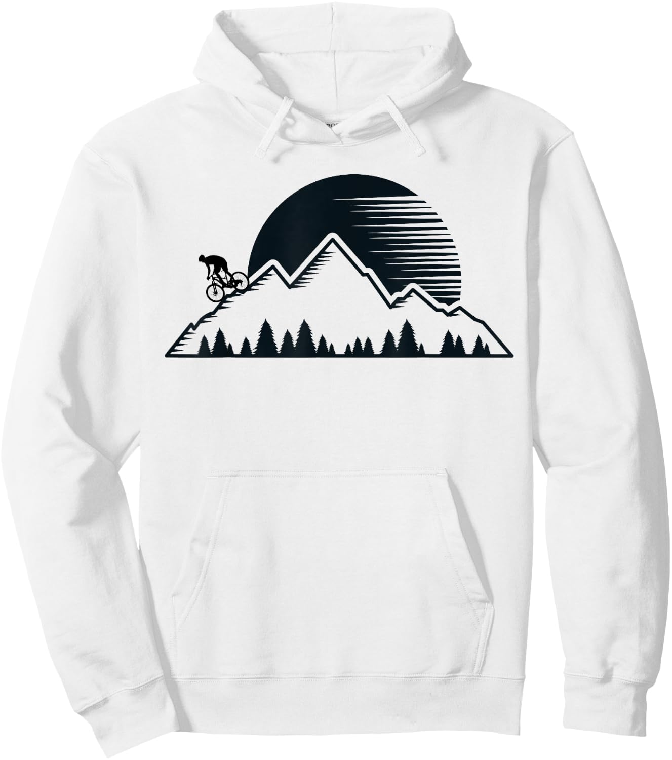 Vintage Mountain Bike - Outdoor MTB Downhill Biking Men Hoodie - Hoodie | White