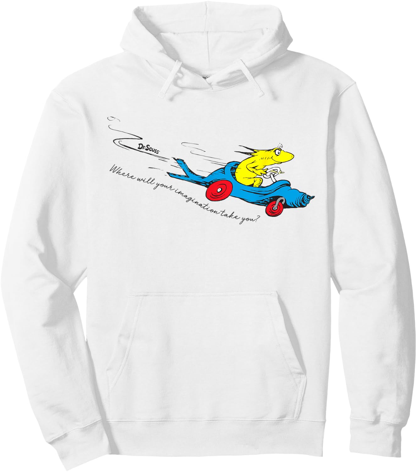 Dr. Seuss Imagination Takes You Hoodie - Hoodie | White