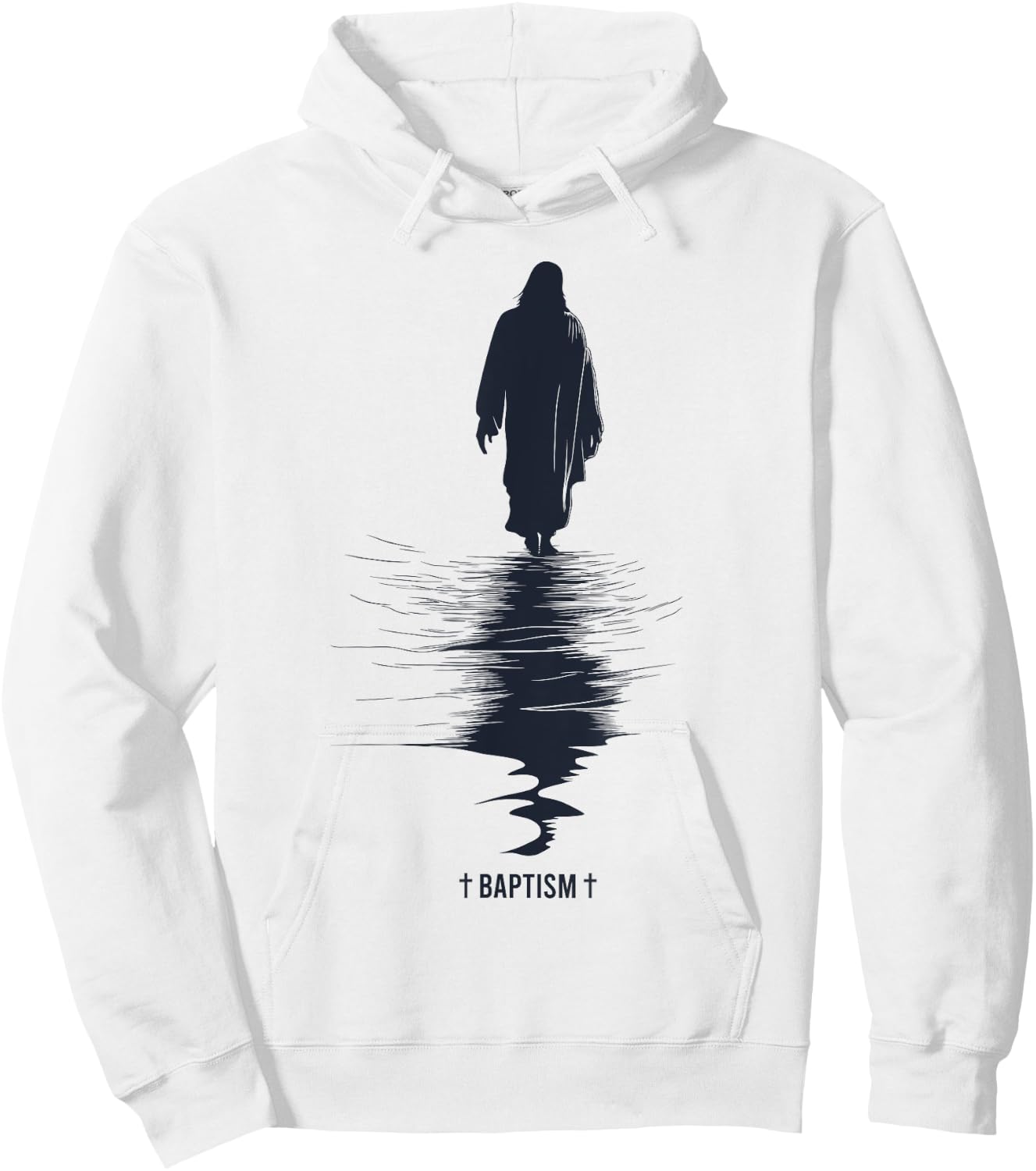 Jesus baptism Hoodie - Hoodie | White